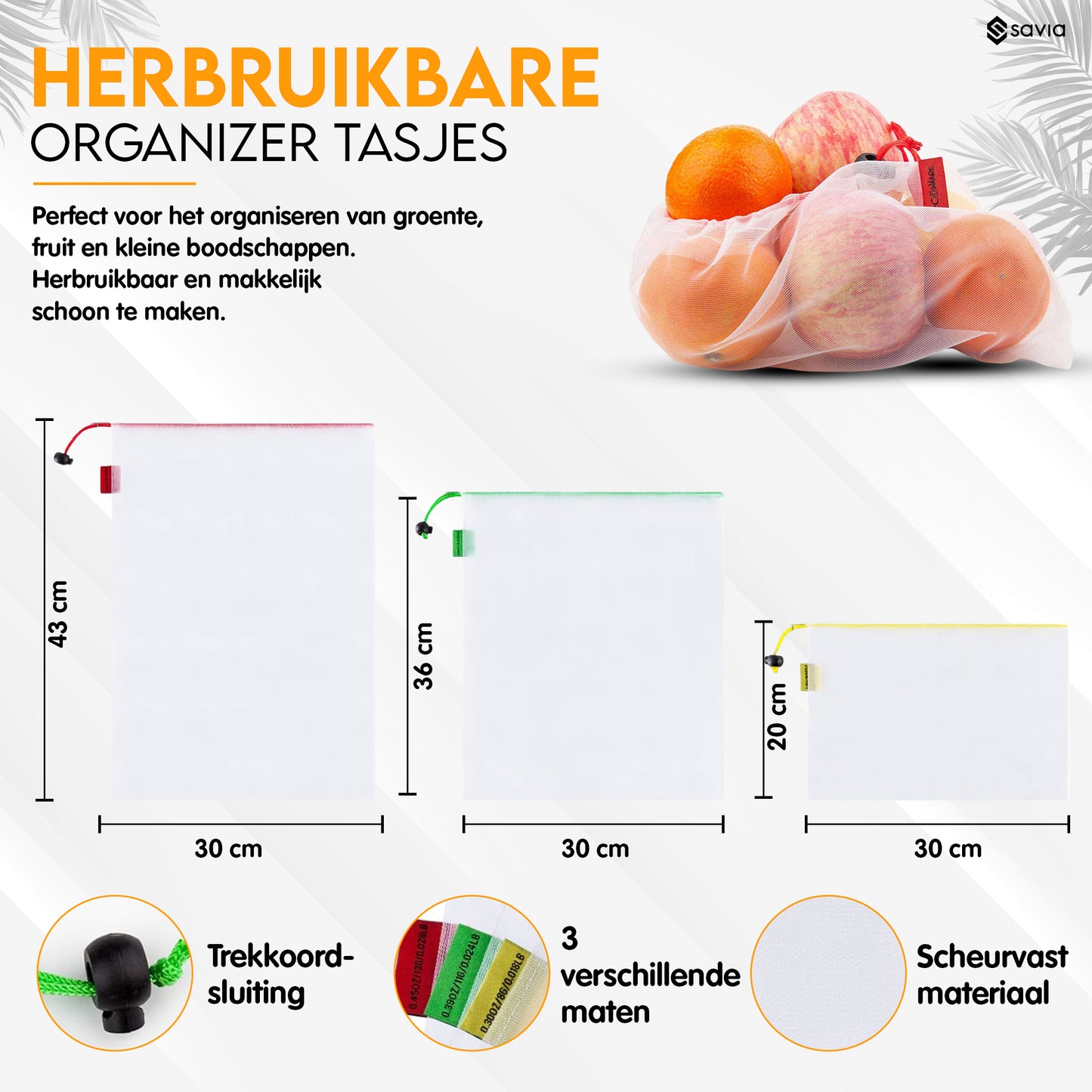 Koeltassen met Rits Incl. Organizer Tasjes - Set van 2 - Zwart