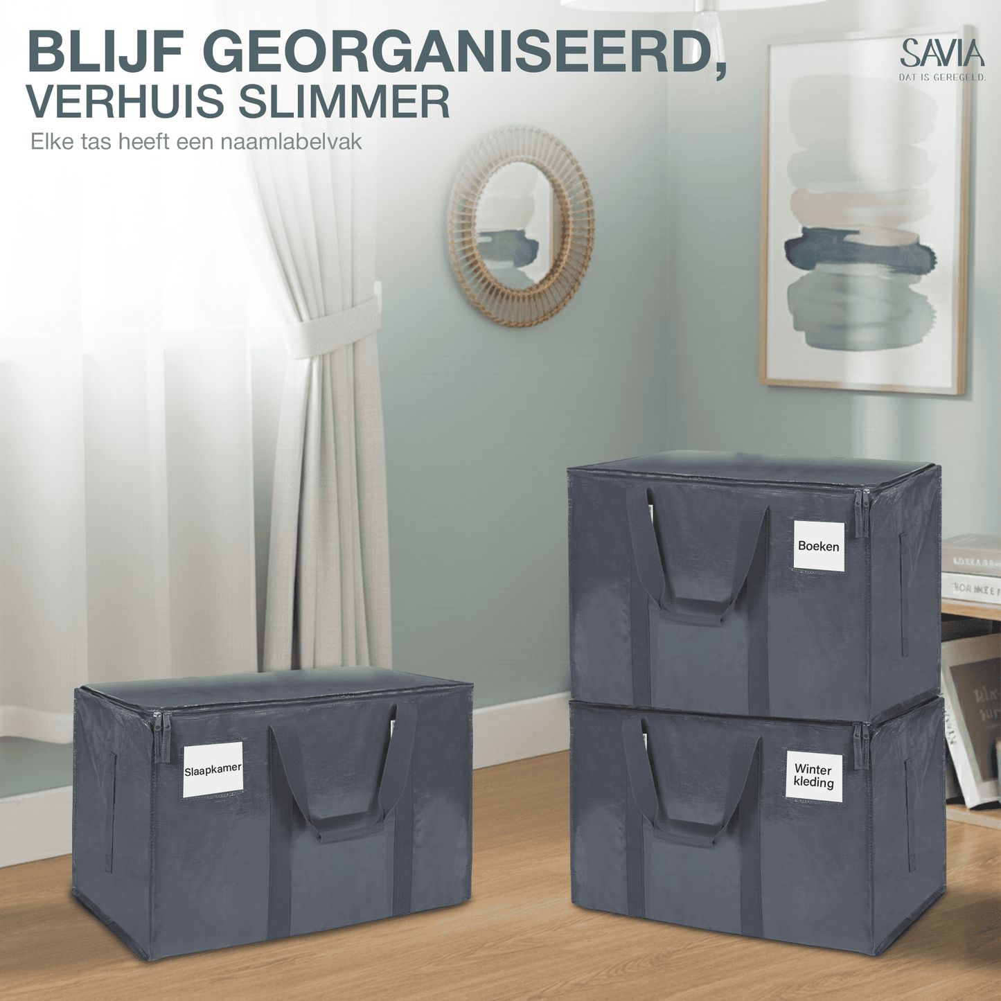 Verhuistassen - Set van 6 - 90L