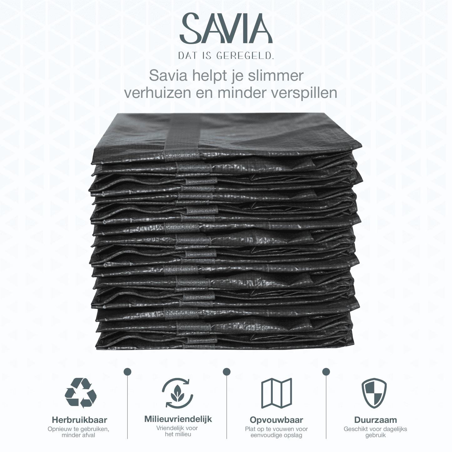 Verhuistassen - Set van 6 - 90L